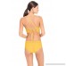 Robin Piccone Women's Chira Rickrack High Neck Bikini Top Sunglow B07KRHV4W8
